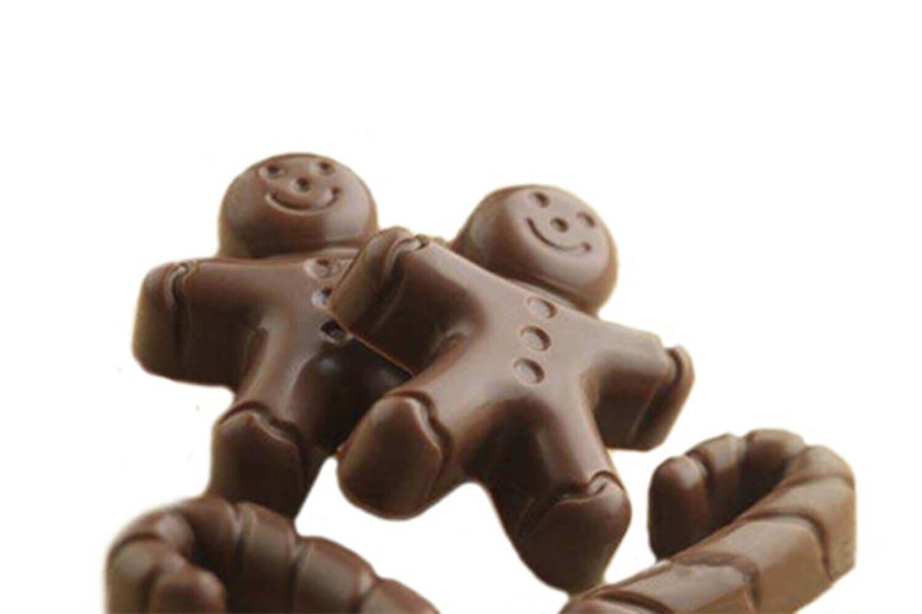 Molde para chocolate Scrapcooking silicone - Petit homme d'épices