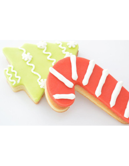 18-piece steel Scrapcooking Christmas cookie cutter bucket