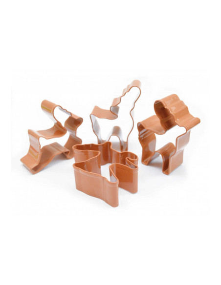 4 cortapastas de acero inoxidable Scrapcooking - Elks