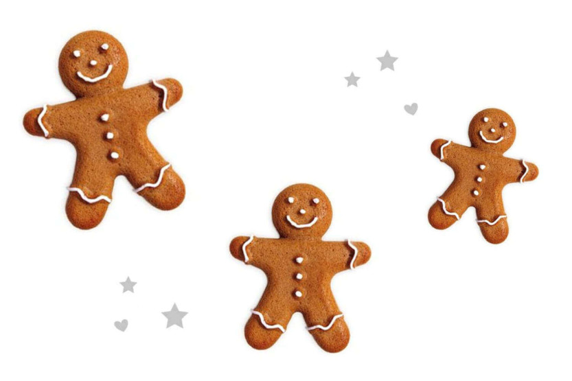 Caja de 3 cortapastas de acero inoxidable Scrapcooking - Hombres de jengibre