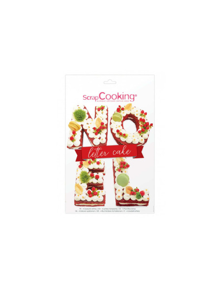 Kit letter cake Noël Scrapcooking 4 templates - Reusable