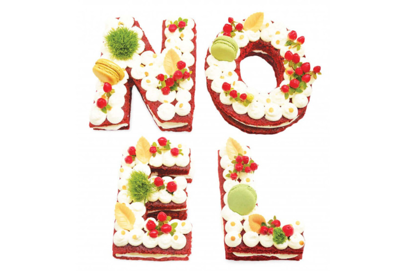 Kit letter cake Noël Scrapcooking 4 templates - Reusable