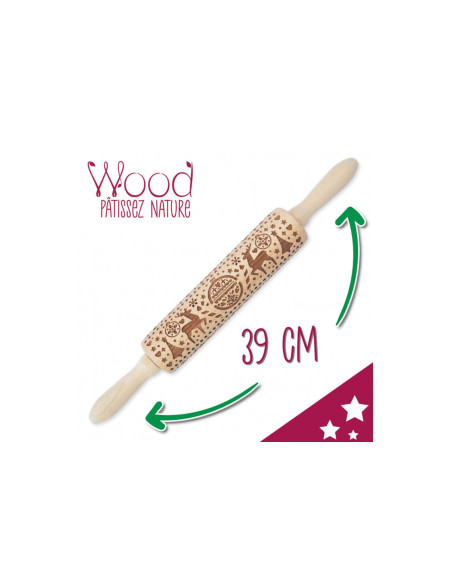 Scrapcooking Abdruck Nudelholz Weihnachten 39cm
