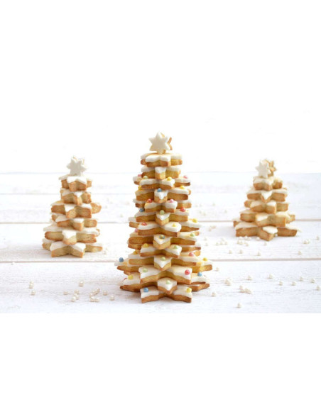 5-piece Scrapcooking 3D Christmas tree baking kit