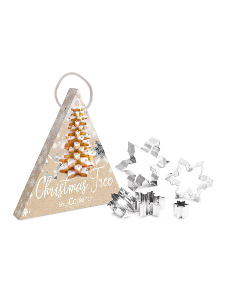 5-delige Scrapcooking 3D kerstboom bakset