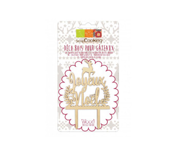 Cake topper di Natale in legno di Scrapcooking