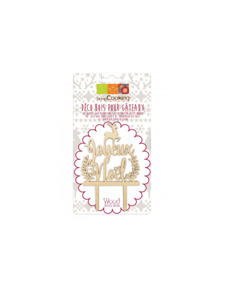 Cake topper di Natale in legno di Scrapcooking