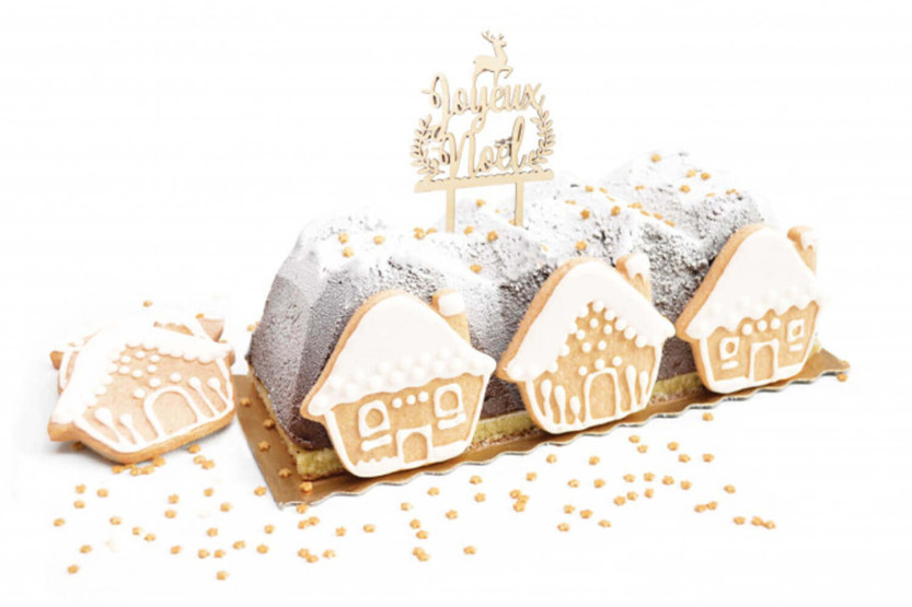 Cake topper di Natale in legno di Scrapcooking