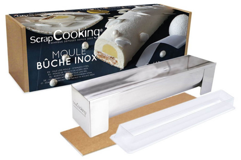 Scrapcooking vedkubbeform i rustfritt stål med halvstiv innsats - Gjenbrukbar