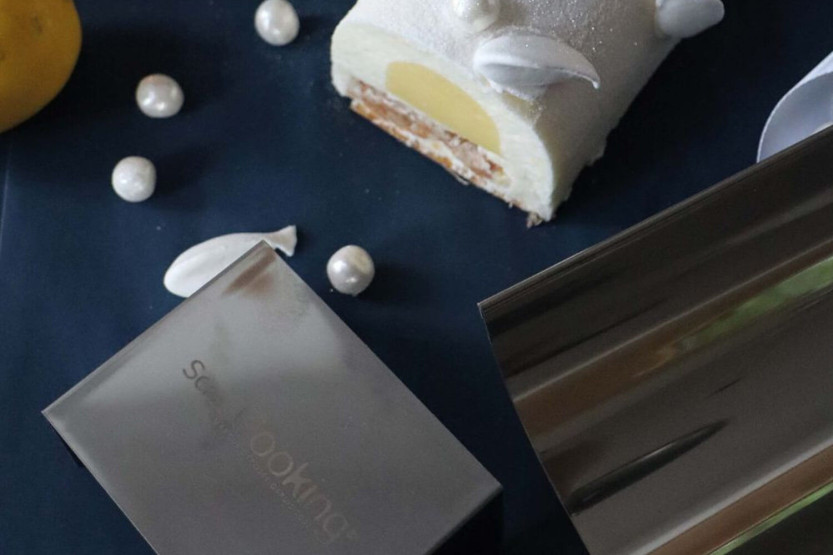 Scrapcooking kævleform i rustfrit stål med halvstiv indsats - genanvendelig