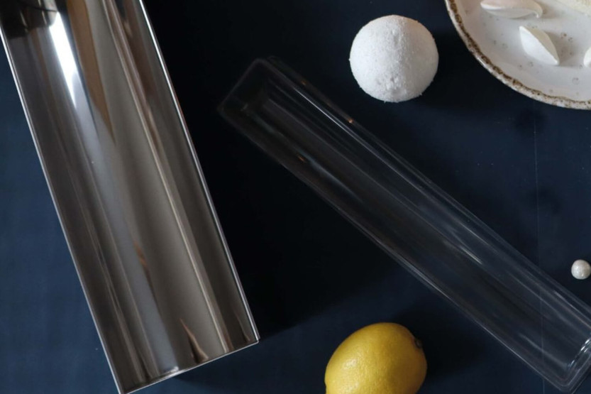 Stampo per tronchi in acciaio inox Scrapcooking con inserto semirigido - Riutilizzabile