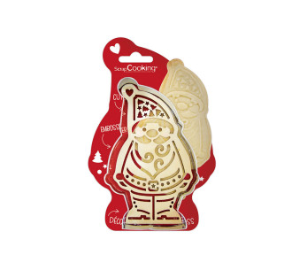 Scrapcooking Santa Claus cookie cutter + wooden embosser