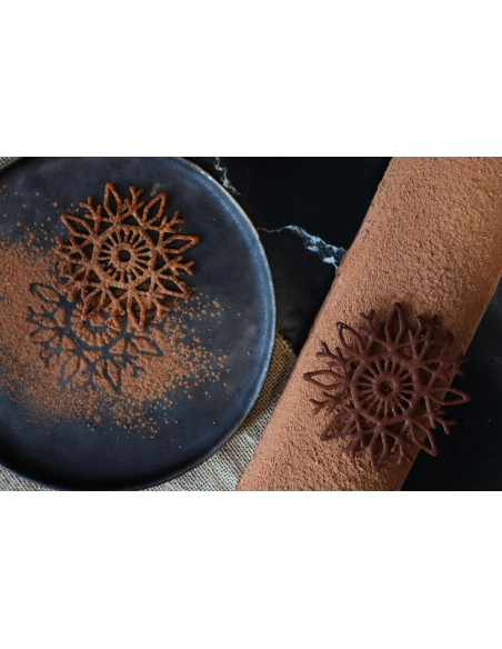 Scrapcooking siliconenmat Zoete kerstdecoraties voor boomstammen