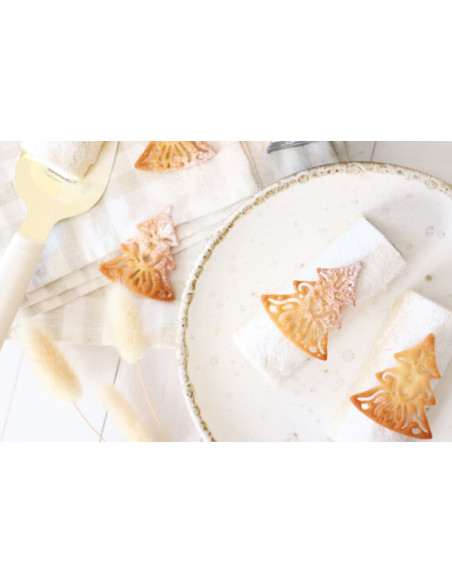 Tapete de silicona para scrapcooking Dulces adornos navideños para troncos