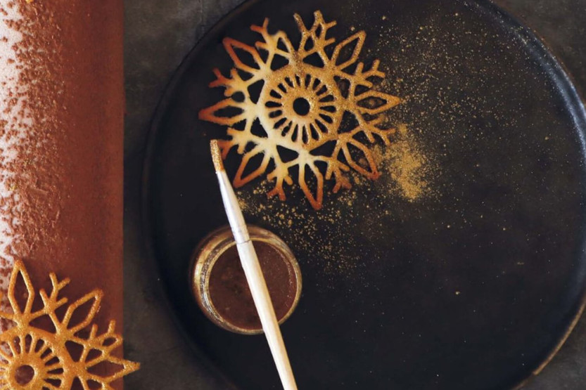 Scrapcooking siliconenmat Zoete kerstdecoraties voor boomstammen