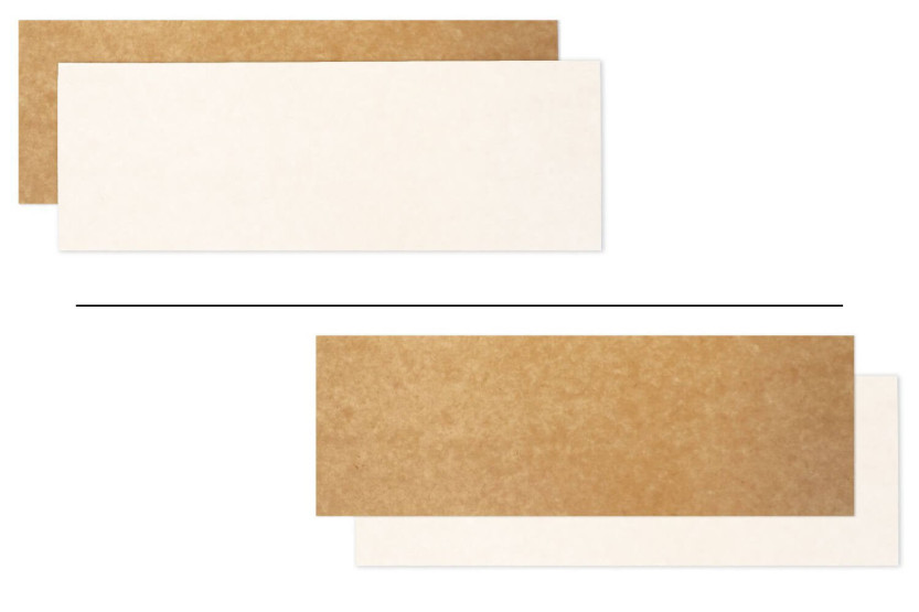 Set 5 Ständer für Holzscheite/Cakes Scrapcooking 10x30cm aus Kraftkarton