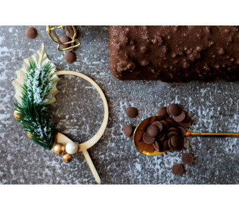 Scrapcooking Cake Topper Weihnachtskranz aus Holz 2