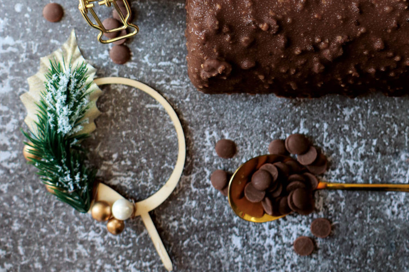 Cake topper per ghirlanda natalizia in legno di Scrapcooking