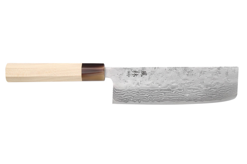 Yuzo Haruto Damaskus 16,5cm Japansk handgjord nakiri-kniv