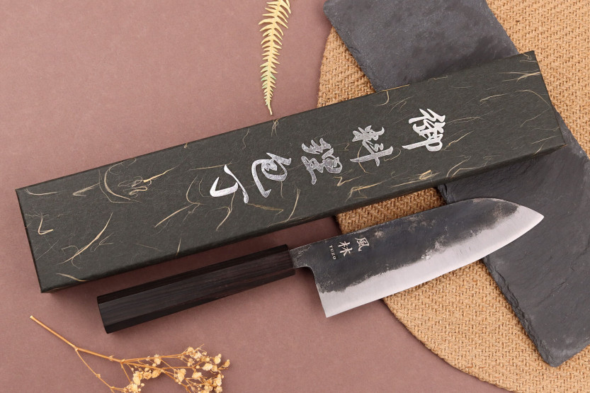 Faca santoku japonesa Yuzo Shinju BS2 16,5 cm
