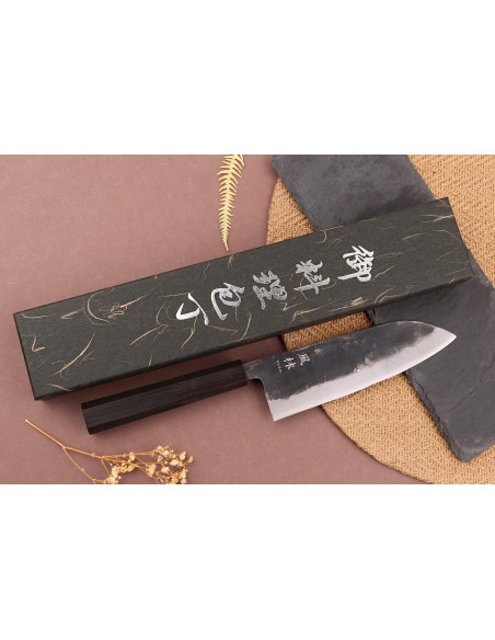Faca santoku japonesa Yuzo Shinju BS2 16,5 cm