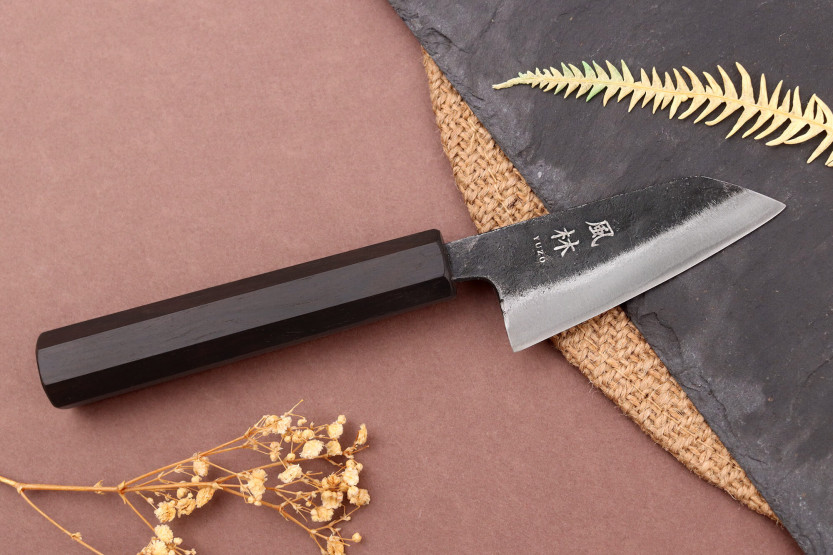 Ko bunka Messer 8cm japanisch handgefertigt Yuzo Shinju BS2