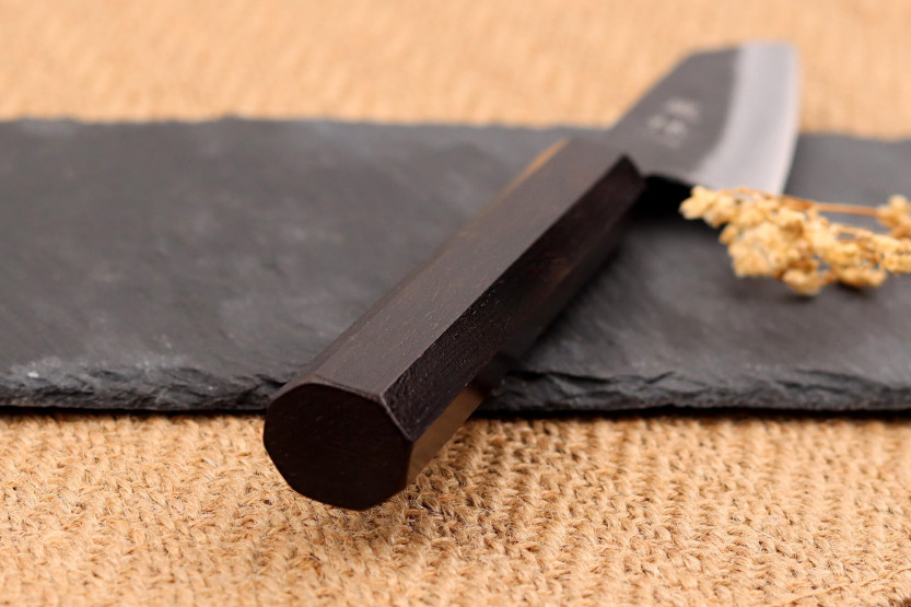 Faca japonesa ko bunka Yuzo Shinju BS2 8cm feita à mão