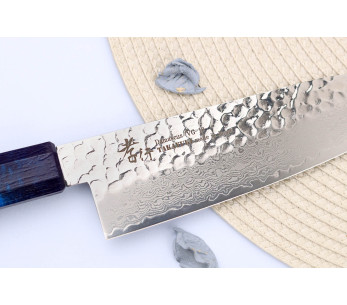 Sakai Takayuki Nanairo Blue Damas VG10 17cm japanilainen santokuveitsi 2