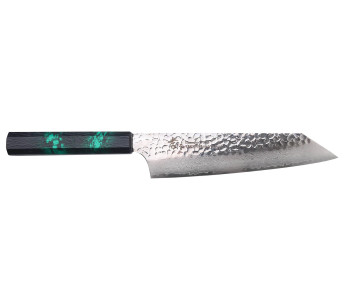 Coltello giapponese Sakai Takayuki Nanairo green kiritsuke