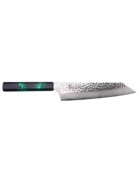 Faca japonesa Sakai Takayuki Nanairo verde kiritsuke