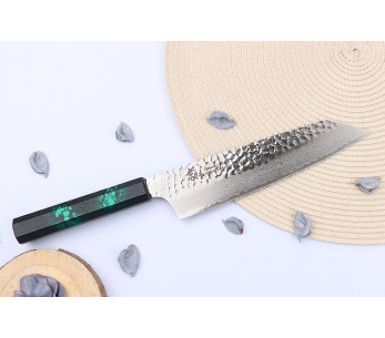 Faca japonesa Sakai Takayuki Nanairo verde kiritsuke 2