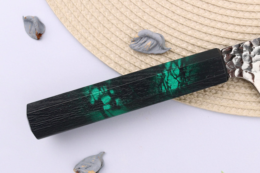 Faca japonesa Sakai Takayuki Nanairo verde kiritsuke