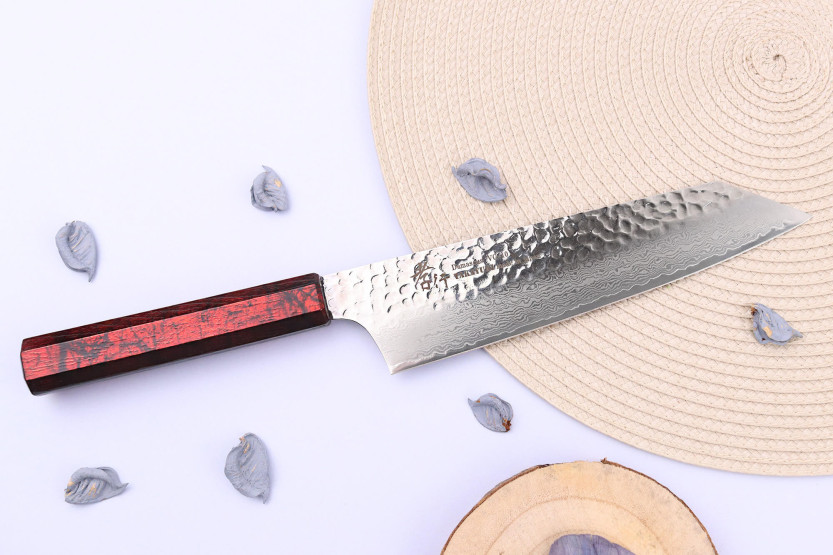 Sakai Takayuki Nanairo röd kiritsuke japansk kniv