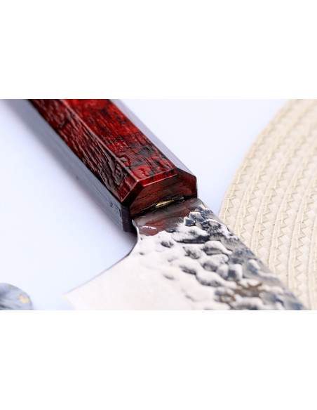 Sakai Takayuki Nanairo rosso kiritsuke coltello giapponese