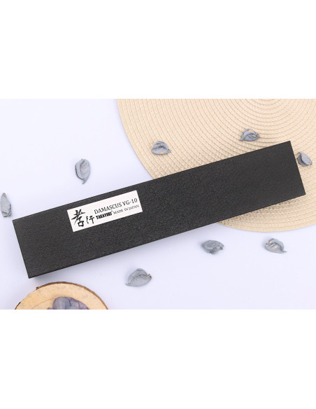 Japanisches Santokumesser 17 cm Sakai Takayuki Nanairo Wine Damas VG10