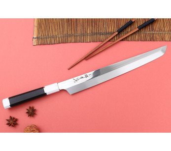 Couteau sakimaru 30cm japonais artisanal Sakai Takayuki Ginryu 2