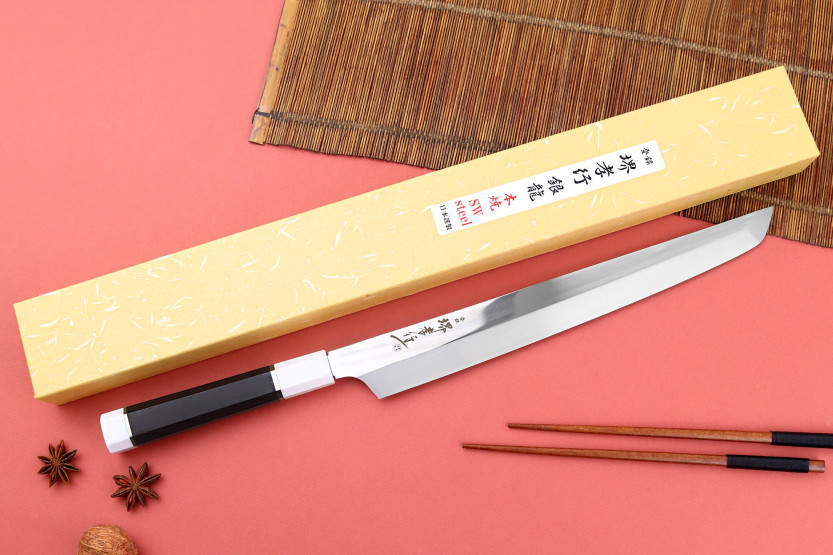 Sakai Takayuki Ginryu coltello giapponese sakimaru fatto a mano