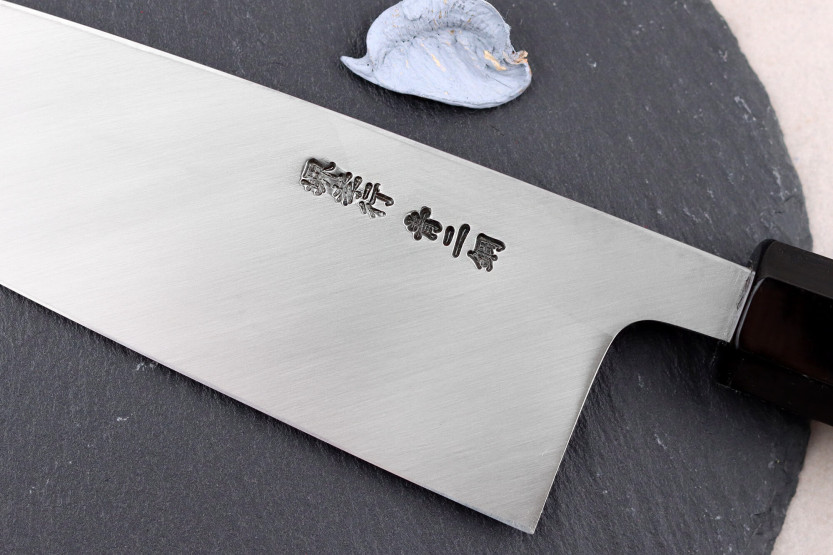 Couteau deba 18cm japonais artisanal Sakai Takayuki Aoniko