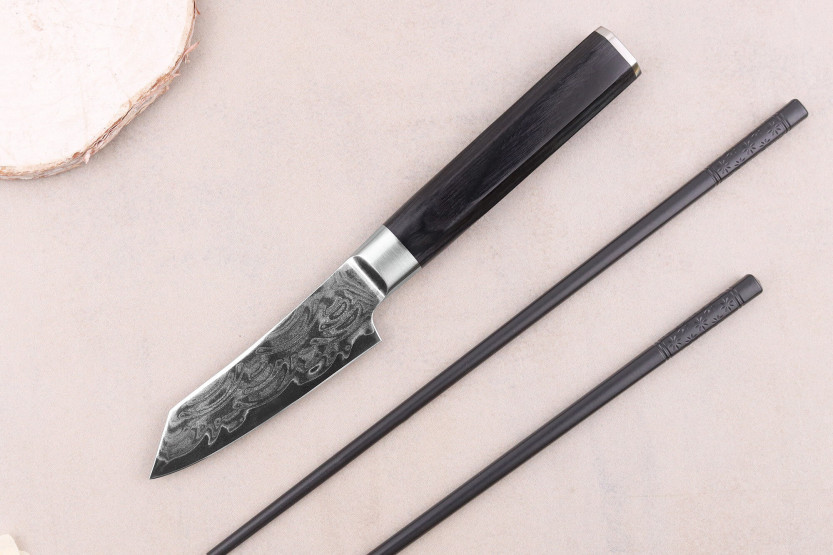 Sakai Takayuki Grand Chef Seigaiha Damascus 8cm Schilmes kengata 45 lagen