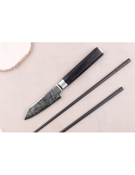 Sakai Takayuki Grand Chef Seigaiha Damascus 8cm Schilmes kengata 45 lagen