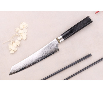 Faca universal kengata Sakai Takayuki Grand Chef Seigaiha Damascus 45 camadas 15cm 2