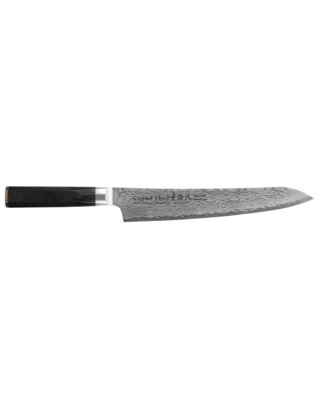 Sakai Takayuki Grand Chef Seigaiha Damascus 24cm sujihiki mes, 45 lagen