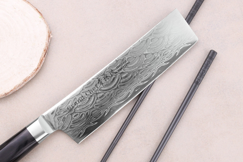 Japanisches Nakiri-Messer Sakai Takayuki Grand Chef Seigaiha