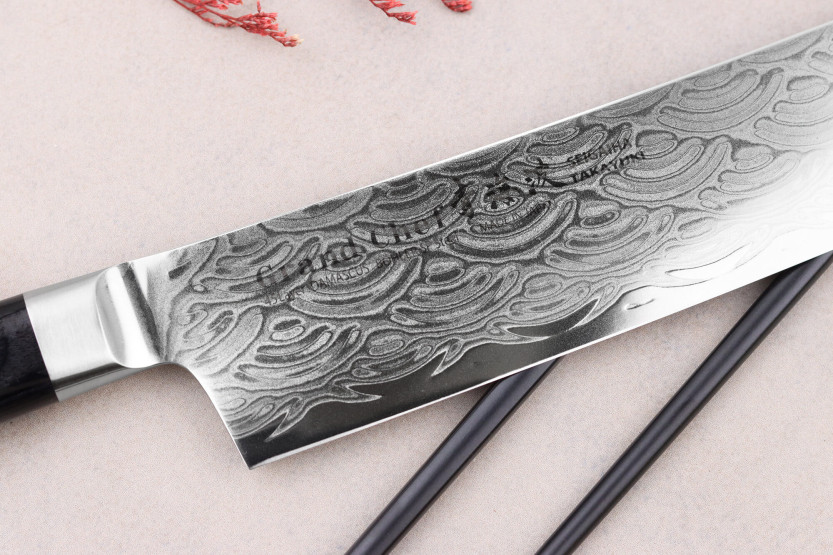 Sakai Takayuki Grand Chef Seigaiha Damasco 45 capas 16cm cuchillo nakiri japonés