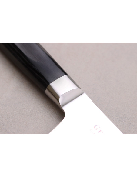 Couteau nakiri 16cm japonais Sakai Takayuki Grand Chef Seigaiha Damas 45 couches