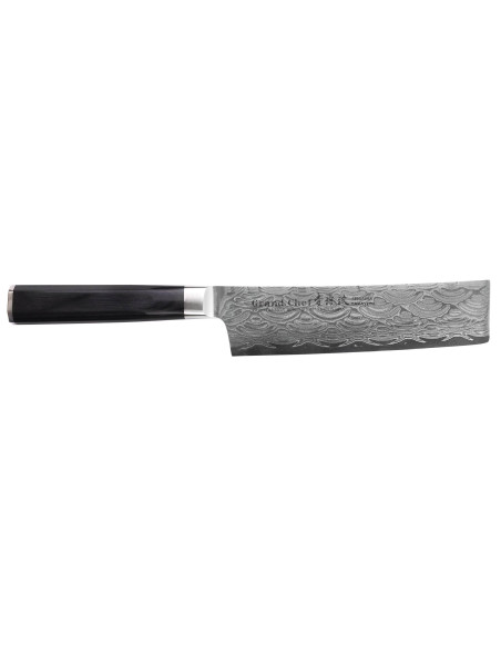 Sakai Takayuki Grand Chef Seigaiha Damascus 45 kerroksinen 16cm japanilainen nakiri veitsi