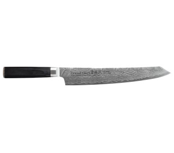 Sakai Takayuki Grand Chef Seigaiha Damascus 45 laags kengata sujihiki mes 25cm japans