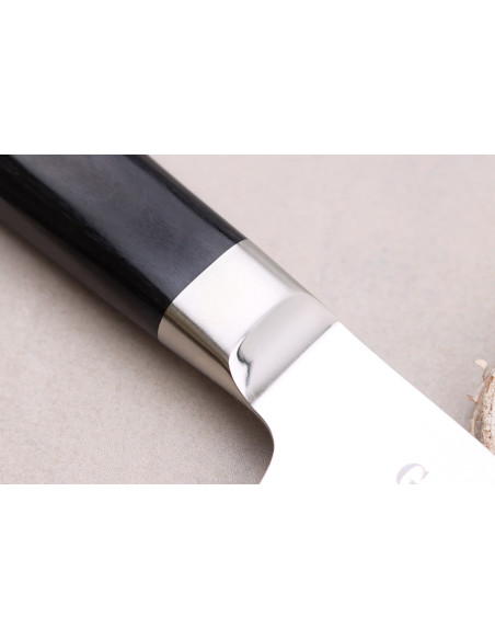 Sakai Takayuki Grand Chef Seigaiha Damaskus 45 lager kengata sujihiki kniv 25cm japansk