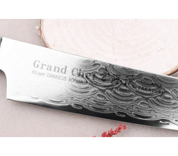 Sakai Takayuki Grand Chef Seigaiha Damaskus 45 lager kengata sujihiki kniv 25cm japansk 2