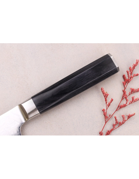 Sakai Takayuki Grand Chef Seigaiha Damasco 45 capas kengata sujihiki cuchillo 25cm japonés